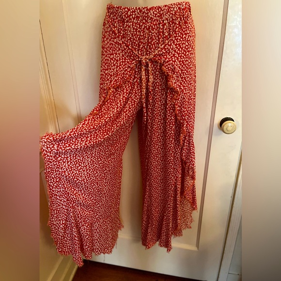 Studio Bijoux Tangerine Open Leg Pants - Picture 1 of 15